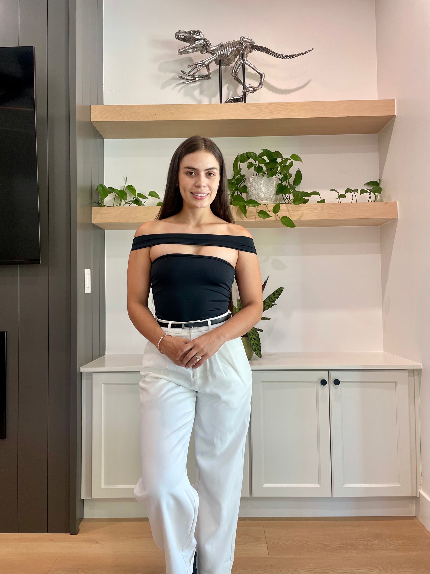 Traje de cuerpo negro Lia