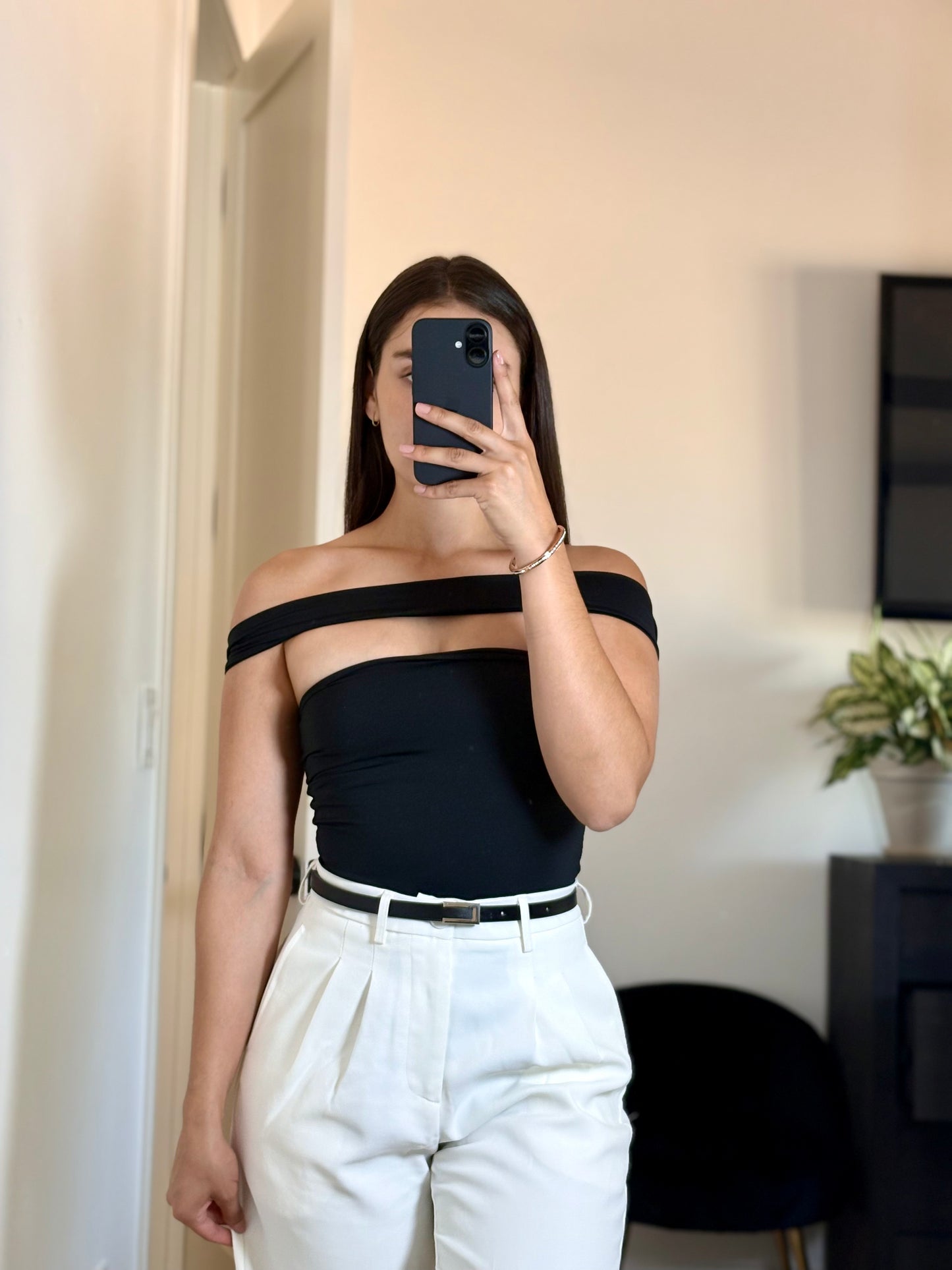 Traje de cuerpo negro Lia